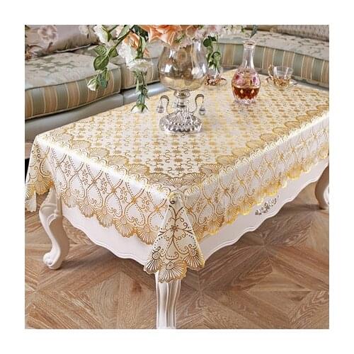 European plastic rectangle table cloth PVC tea table cloth waterproof, anti-scalding, oil-proof, non-washing tea table mat