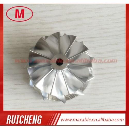 GT15-25 34.42/49.00mm 436132-0003 6+6 blades billet/aluminum 2618/milling turbo compressor wheel for 452202/452274/454216/454219