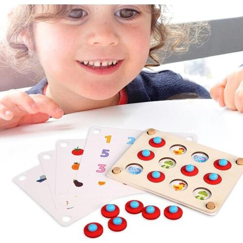 Game Chess Educational Wooden Training Baby Wooden Toys Fun Parent-Child Interactive Brain Game Montessori Children Toys Gift