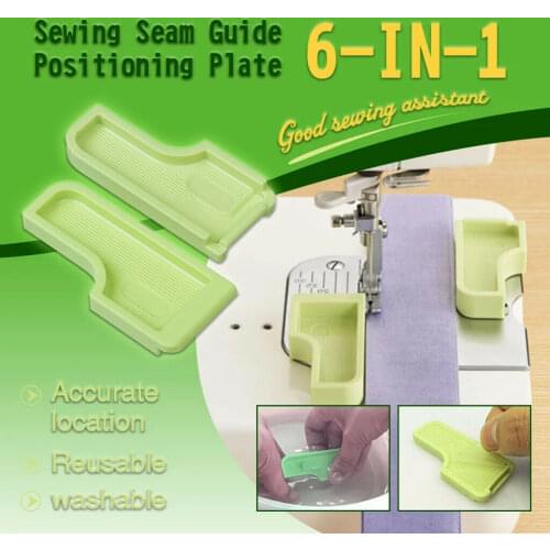 Sewing Seam Guide Positioning Plate Fixing Fabrics Handmade Multifunction Tool NIN668