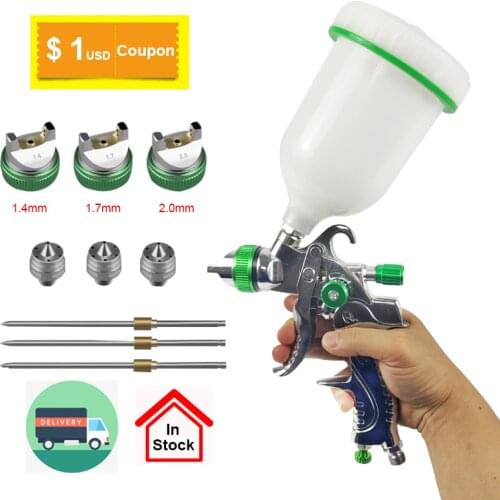Paint Spray Gun Kit Hvlp Gun Set Painting Set Spraying Airbrush Professional Air Paint Car Auto Repair Tool Nozzle DIY Car