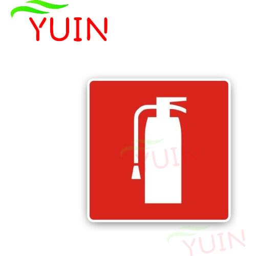 Personality Fire Extinguisher Car Sticker Fashion PVC Decoration Accessories High Quality Waterproof Sunscreen Decal 15*15cm