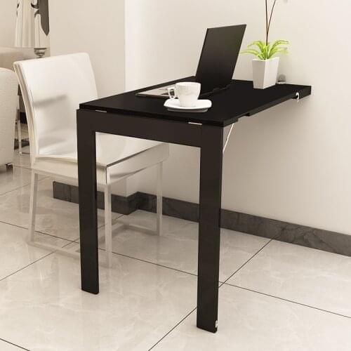 Small Family Simple foldable dinner table Multi-functional Mural Folding Table Simple Invisible Folding Dining Table