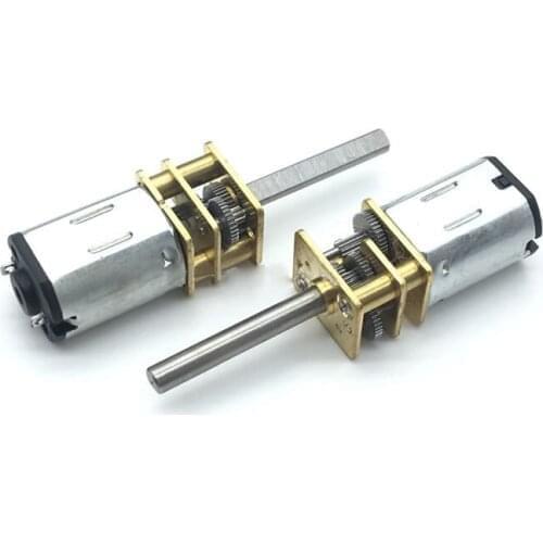 Miniature DC Gear Motor, 3V-12V GA12-N20 Motor, Smart Car Robot Motor, Low Speed