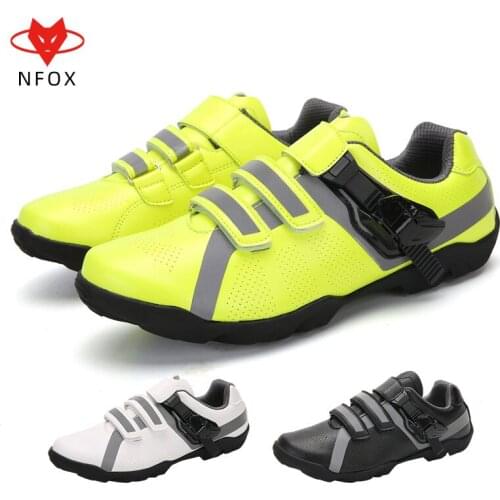 NFOX Mens and Womens Amphibious Shoes Mountain Bike Single Lockless Shoes Adult Riding Shoes Non-slip Cross-country DC-6677