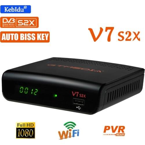 New Wifi Digital Receptor Tv Box Freesat v7s HD no app FTA 1080P Gtmedia v7 s2x DVB-S2 Satellite Receiver with usb