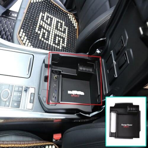 Car Interior Decoration Central Armrest Box Storage For Land Rover Range Rover Sport 1 piece set