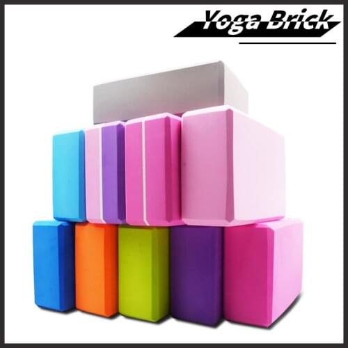 Pilates EVA Yoga Block Brick Sports Exercise Gym Foam Workout Stretching Aid Body Shaping Health Training for women S