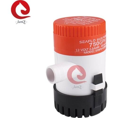 SEAFLO Submersible Bilge Pump 750 GPH 12V/24 VDC Water Pump Entirely submersible for Marine RV Boat,Yacht ABS Marine accessory