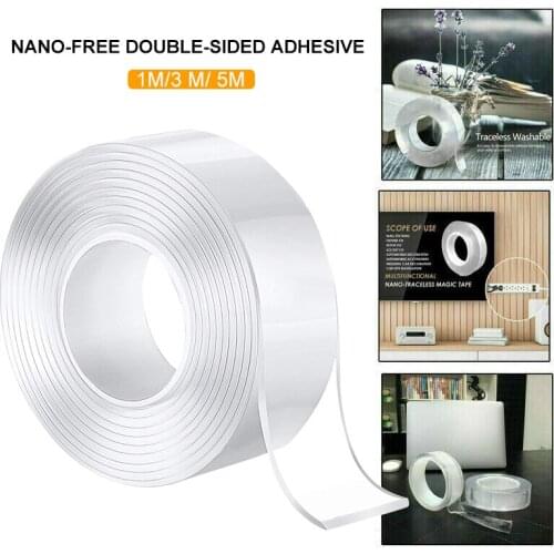 Transparent Seamless Tape Nano Invisible Adhesive Nano Adhesive Tape Home Garden Washable Key Shear Mobile Phone Reusable