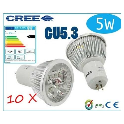 Gu5.3 led bulb lighting 5w lamp gu5 3 Spot light spotlight 85~265V indoor licht bathroom led lights for home CE ROHS