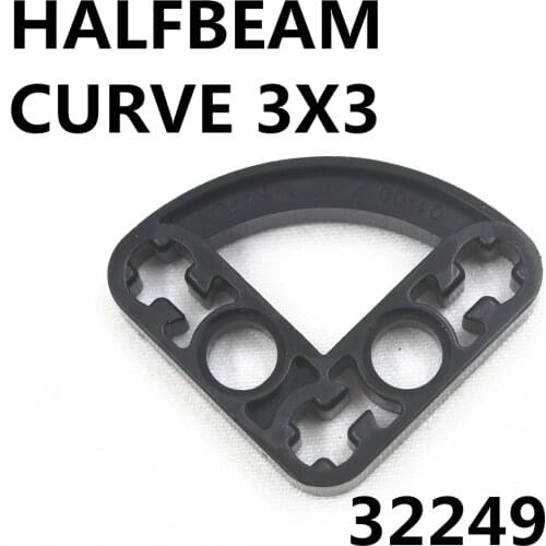 Technical Parts 20pcs HALFBEAM CURVE 3X3 compatible with lego for kids boys toy 32249