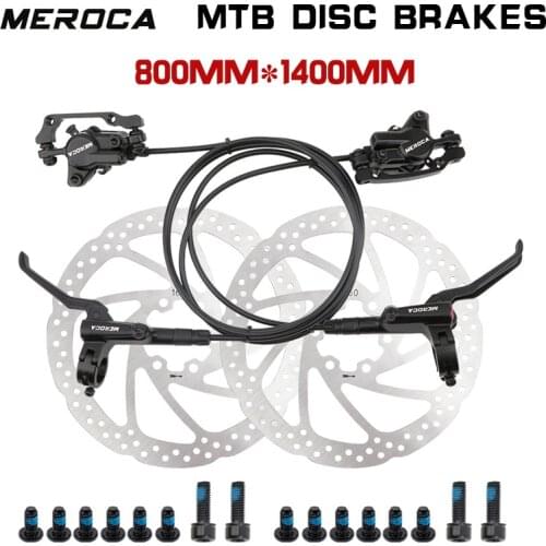 MEROCA VTT frein à disque huile végétale hydraulique 800 / 1400mm DH AM FR étriers de frein avant et arrière pièces de vélo