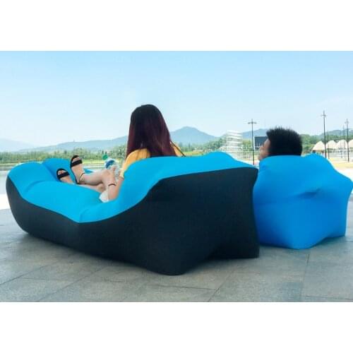 Outdoor Camping Inflatable Sofa Lazy Bag 3 Season Ultralight Down Sleeping Bag Lounger Outdoor Furniture Portable Beach Bags