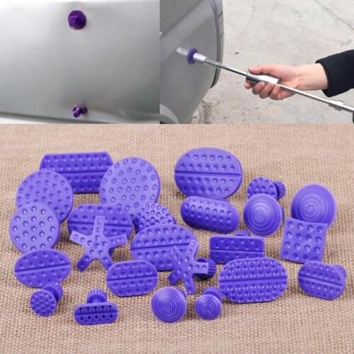 24pcs/set PDR Glue Puller Tabs Pad For Car Body Paintless Dent Hail Repair Tool