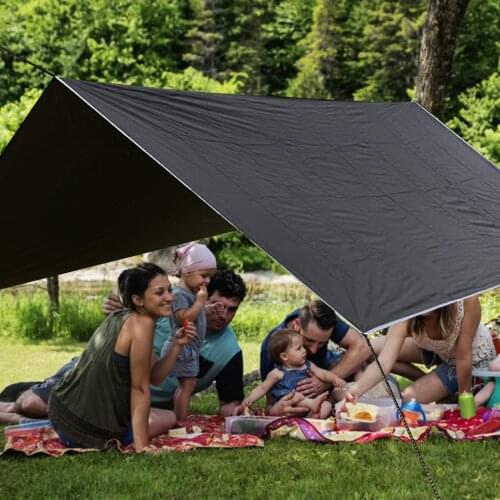 3x3m Awning Waterproof Tarp Tent Ultralight Portable Garden Canopy Sunshade UV Protection Outdoor Camping Tent Beach Hammock