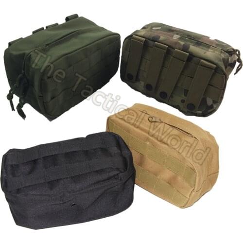 Military Tactical Outdoor Airsoft Waist Bag Multifunctional EDC Molle Pouch Tool Zipper Waist Pack Accessory Durable Belt Pouch