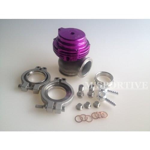 Wastegate MVS 38mm Wastegate Purple With V-Band and Flanges All Springs