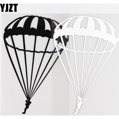 YJZT 10.4X15.6CM Beautiful Hot Air Balloon Car Sticker Vinyl Decals Car Windows Decor Black / Silver 10A-0285