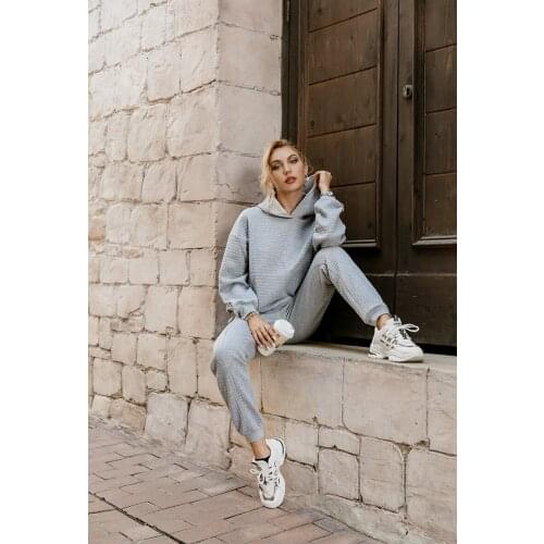 Women Two Piece Set Tracksuits Women Winter Woolen Knitted Warm Sweater Harem Pants Suit Casual Women Sets Winter Clothes