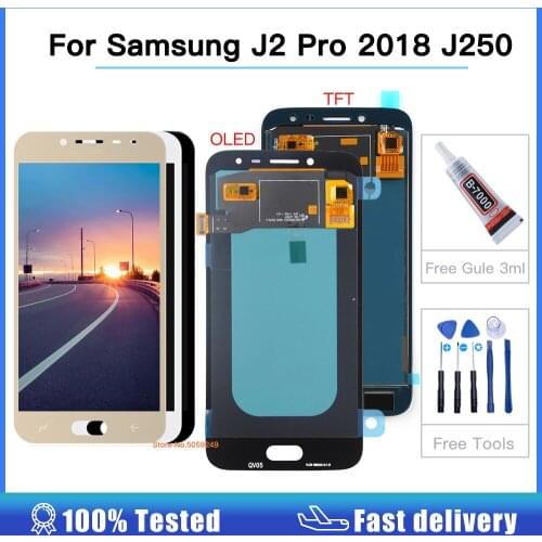 5.0'' OLED For Samsung Galaxy J2 pro 2018 J250 J250F SM-J250 LCD Display touch screen digitizer assembly for Grand Prime Pro