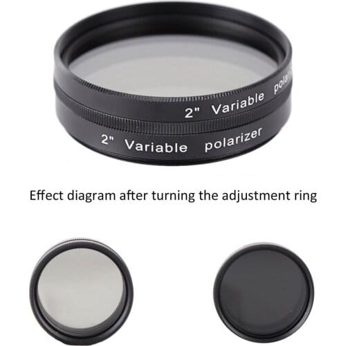 1.25 2 inch Filter Variable Polarizing for Astronomy Monocular Telescope & Eyepiece Filter Excellent Quality F9147