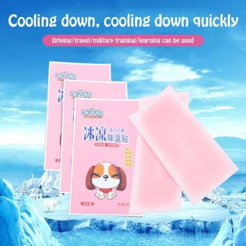2Pcs/Pack Cooling Ice Sticker Forehead Cooling Patch Fever Cooling For Baby Gel Sheet Pain Fever Relief Headache Adult Dropship