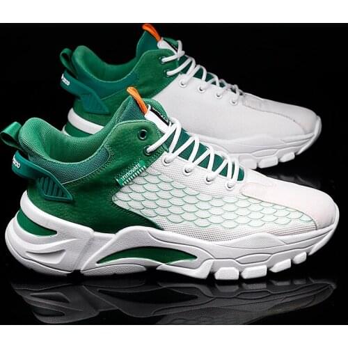 2020 fashion trend fish scale casual sports shoes durable non-slip lightweight breathable elegant shock absorption mens shoes