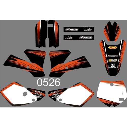 3M 4 STYLES TEAM GRAPHICS BACKGROUNDS DECALS STICKERS FOR KTM SX 65 2002 2003 2004 2005 2006 2007 2008