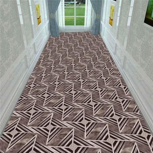 Nordic Style 3D Geometric Corridor Carpet Decor Floor Area Rug Kitchen Bedside Mat Anti-skid Rug Carpet for Home Living Room