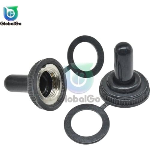5pcs/Lot 6mm 12mm Toggle Switch Waterproof Cover Dustproof Cap Miniature Toggle Switch Single Pole Protective Case Caps