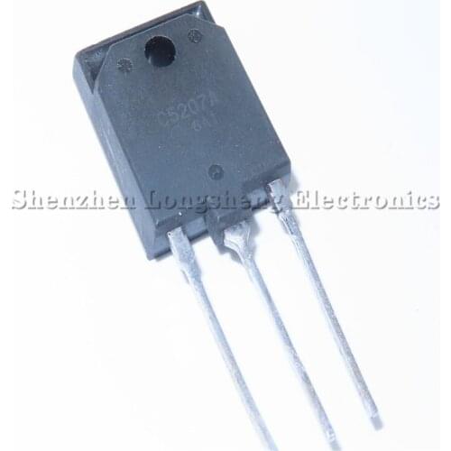5PCS/LOT In stock 2SC5207A C5207A NPN Transistor Power Supply TO-3PF 1500V10A Quality Assurance