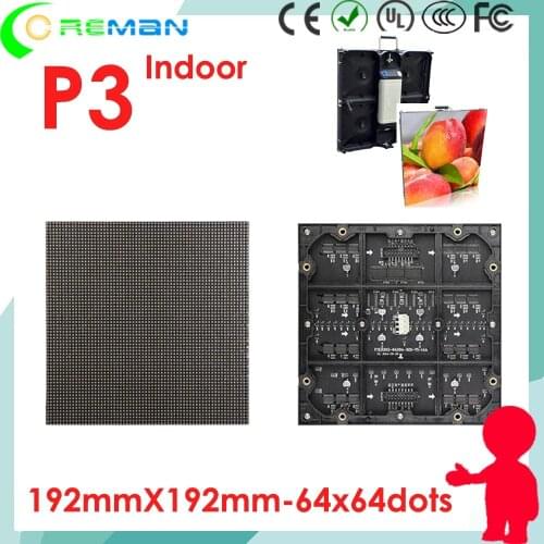 Alibaba Free shipping cheap 64x64 led module dot matrix p3 rgb smd led module p3 192mmx192mm 64x64 p2 p2.5 p4 p5 p6