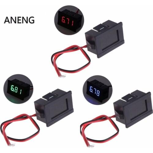 ANENG DC 2 Wires 4.5-30V Mini LED Digital Display Voltmeter Volt Voltage Panel Meter