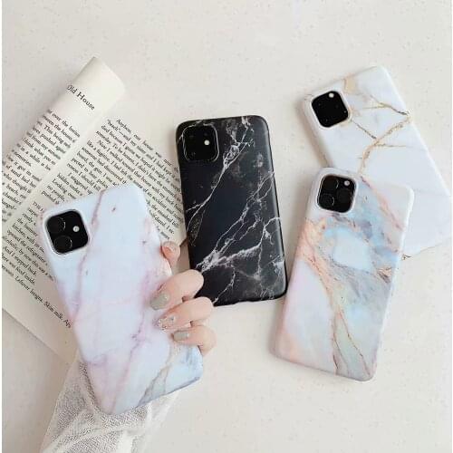 For Apple iphone 11 Case Soft TPU High quality IMD Marble protective bac cover case for iphone 11 Pro Max iphone11 11pro shell