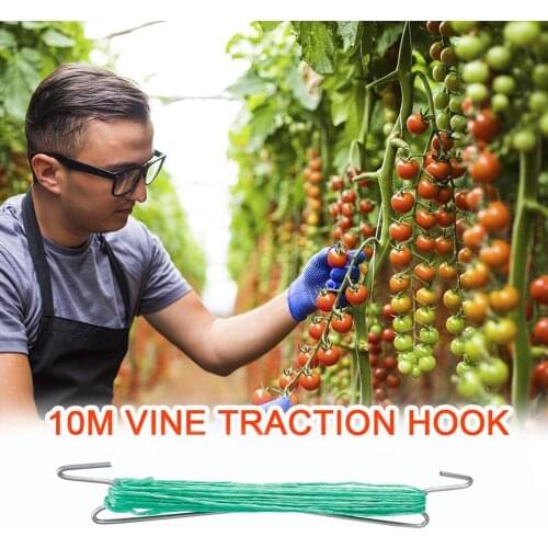 10pcs Tomato Plant Holder 10PCS Plant Climbing Weather-Resistant Orchard And Garden 10/15m For Vegetable Patch Vine Hooks