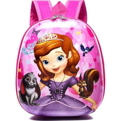 Disney princess Children bag for school shell backpack children kindergarten cartoon boy backpack Frozen