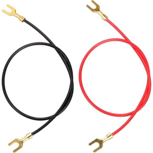 Double headed U-shaped fork Experimental wire Circuit wire Physical electricity Link test line power cord Customizable