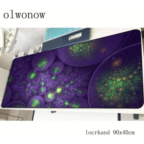 Fractal art mouse pad anime 900x400x2mm mousepads gaming mousepad gamer locked edge mouse pads keyboard pc pad