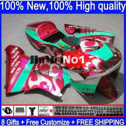 Body For HONDA NSR250R NS250 NSR 250 NSR 250R 1988 1989 131MC.218 MC16 red flames MC18 PGM2 NSR250 R RR NSR250RR 88 89 Fairing