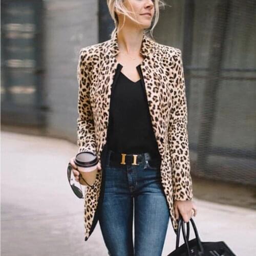 Jackets 2018 New Hot Fashion Women Jackets Lady Motorcycle Cool Outerwear Casual Coat Suit Leopard Tops
