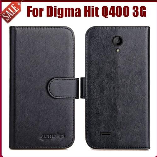 Hot! Digma Hit Q400 3G Case New Arrival 6 Colors High Quality Flip Leather Protective Phone Cover For Digma Hit Q400 3G Case