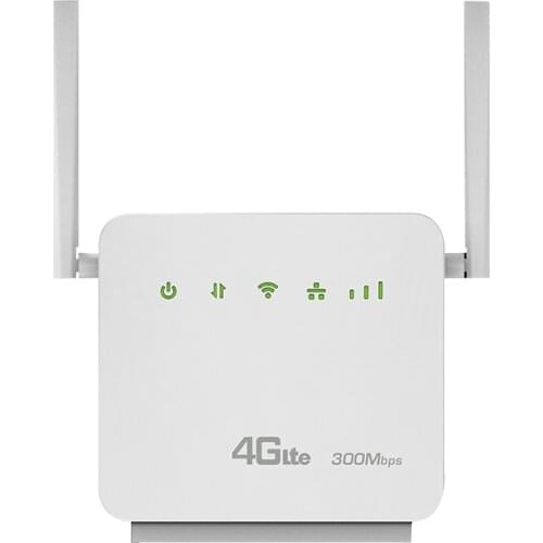 4G Router LTE CPE 300Mbps With SIM Card Slot External Antenna LAN Port Hotspot 32 Wifi users