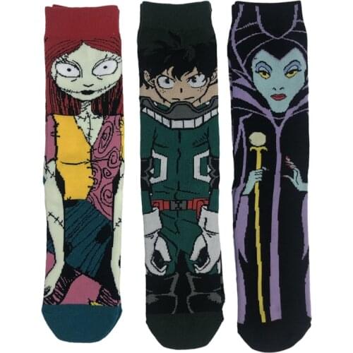 Fashionable Fashion High Help Men And Women Skateboarding Socks Comfort Street Funny Cartoon Pattern Funny Sports Popular