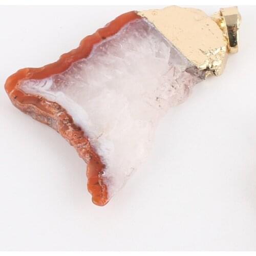 Irregular Nature Stone Pendant DIY Necklace Bracelet Girl Gift