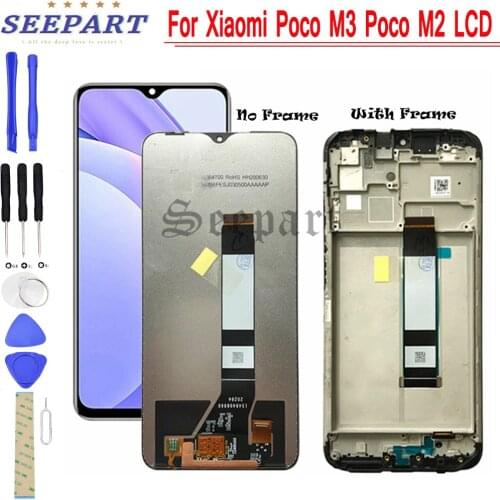 New 6.53" Display For Xiaomi Poco M3 Poco M2 LCD Display Touch Screen Digitizer For Xiaomi Poco m2 Xiaomi Poco M3 Lcd Display