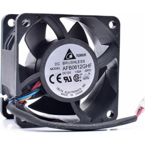Original AFB0612GHF 6cm 6038 60x60x38mm 12V 1.62A server large air volume cooling fan