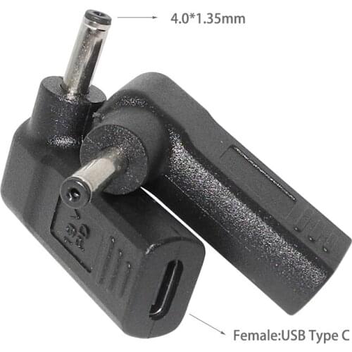 USB Type C Converter to 4.0x1.35mm Laptop Adapter Connector Dc Plug Cable Cord for Asus Zenbook UX21A UX31A UX32A UX32V UX32VD