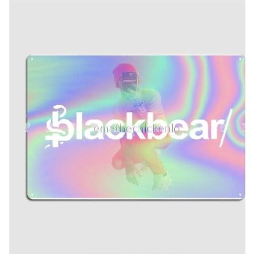 Blackbear Holo Design Poster Metal Plaque Wall Decor Club Party Club Bar Design Tin Sign Poster