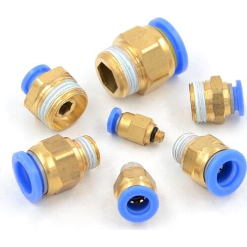Pneumatic Fitting Joint PC Series Tube Pipe Connector Male Straight Quick Connecting PC10-02 PC10-03 PC10-04 PC12-02 PC12-03